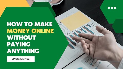 How To Make Money Online Without Paying Anything