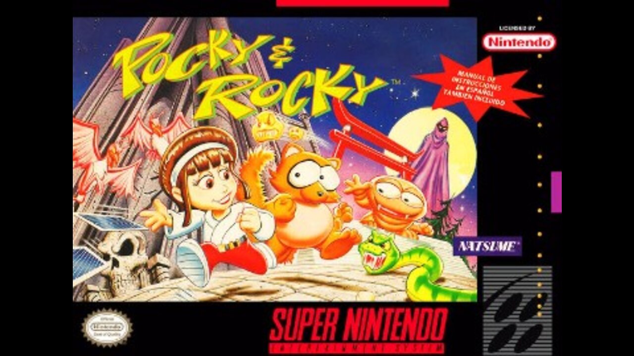 Pocky and Rocky - SNES [retro Gameplay]