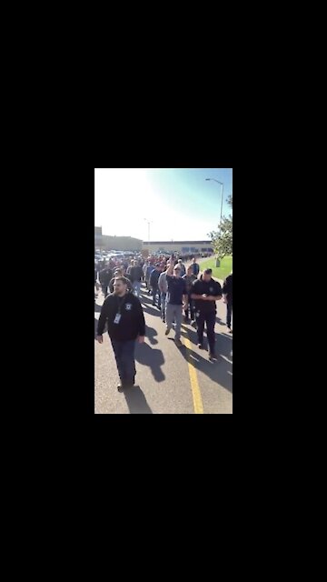 BOOOM:General Electric employees walk off their job in protest against vaccine mandates.