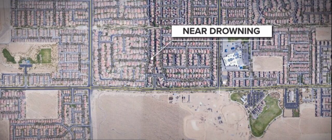 Toddler hospitalized after near drowning in Las Vegas