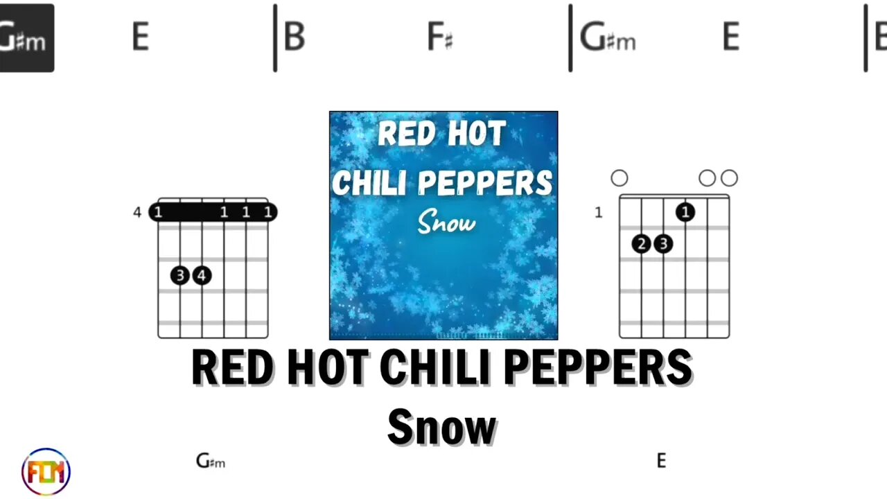 RED HOT CHILI PEPPERS Snow - Guitar Chords & Lyrics HD