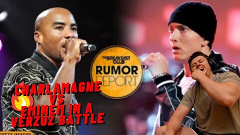 FIRST TIME REACTING Charlamagne Lists Off Rappers Who Would Shred Eminem In A Verzuz Battle