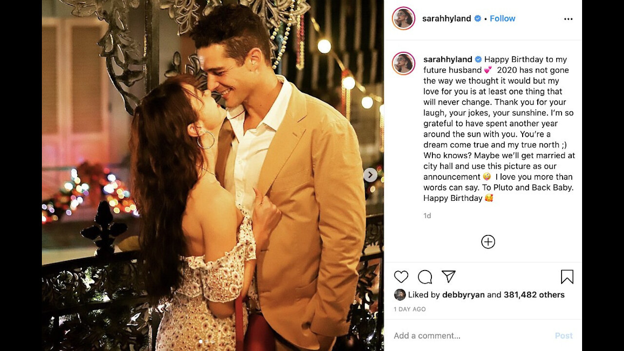 Sarah Hyland's fake wedding shoot