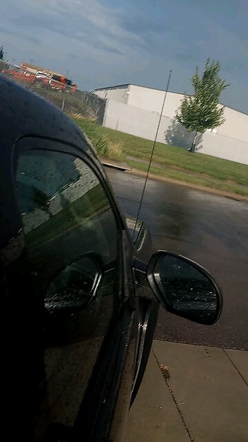 rainbow 🌈✨ in the sky after the 4th of July