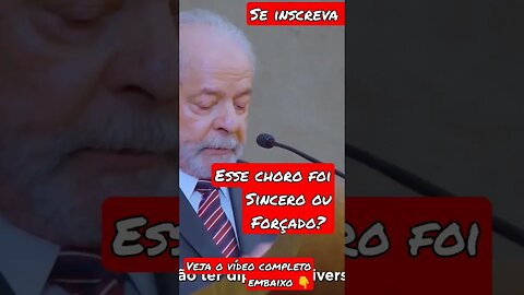 Lula se emociona ao receber diploma... #shorts