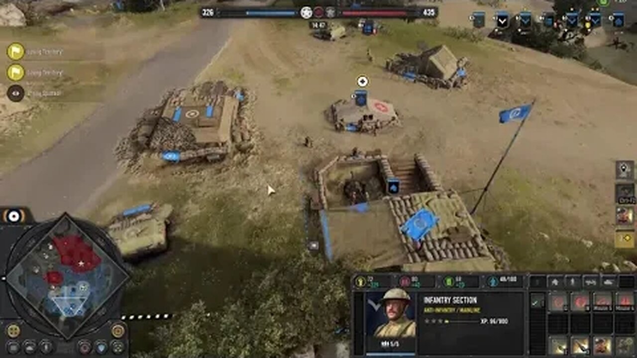 Company of heroes 3 1v1 Brits vs Dak commentary for newer players