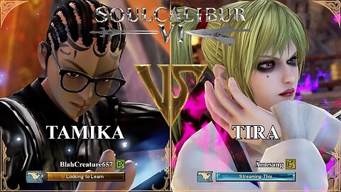 SoulCalibur VI — BlahCreature657 (Tamika) VS Amesang (Tira) | Xbox Series X Ranked