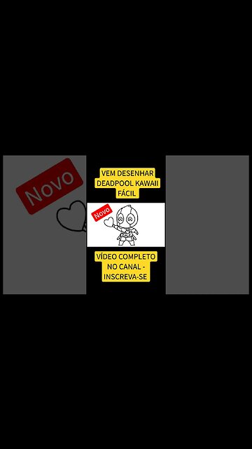 COMO DESENHAR DEADPOOL KAWAII FÁCIL #desenho #shorts #desenhofacil #desenholivre