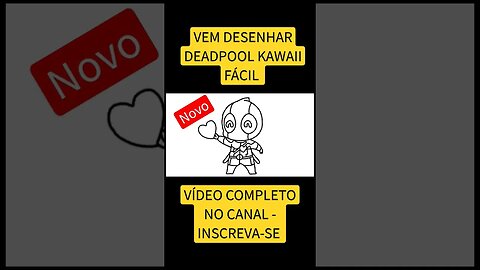 COMO DESENHAR DEADPOOL KAWAII FÁCIL #desenho #shorts #desenhofacil #desenholivre