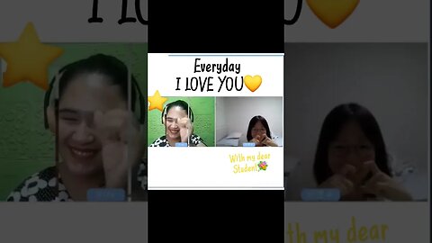 The most consistent student to say 'iLoveU'. compiling some of our videos coz Y not? 😊💛
