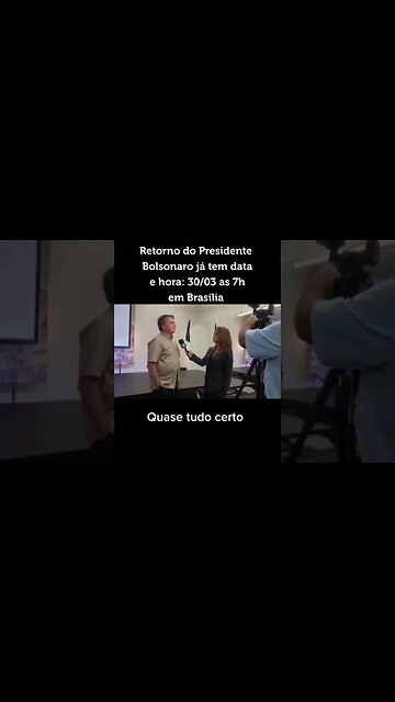 Bolsonaro estará de volta ainda este mês 🙏🇧🇷