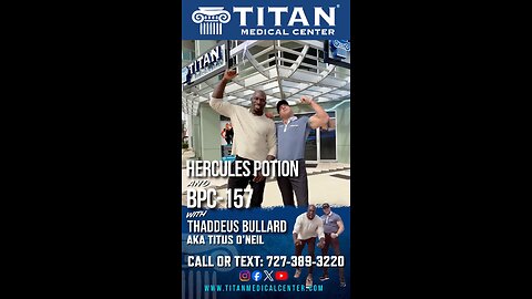 WWE Wrestling superstar Thaddeus Bullard aka: Titus O’Neal talks about BPC-157 & Hercules Potion!