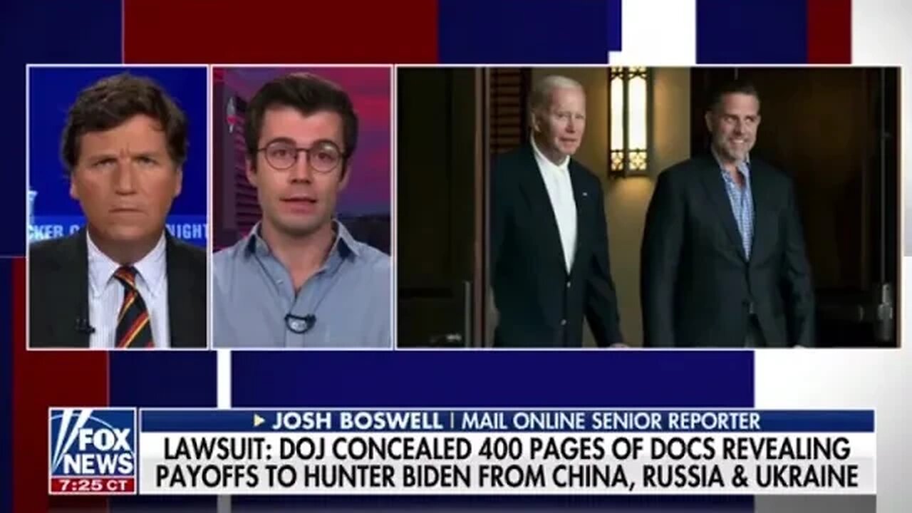 TUCKER: DOJ is hiding evidence (over 400 documents) about the Biden’s overseas