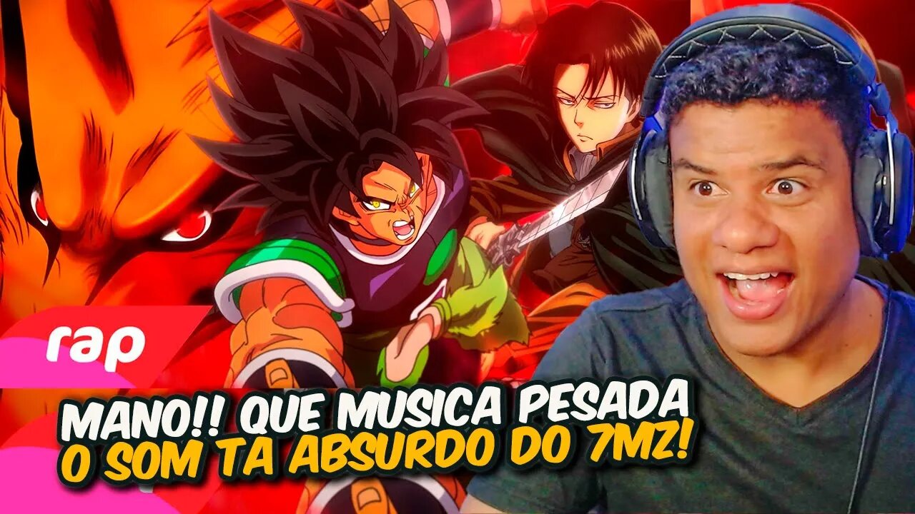 Rap do Broly, Kyuubi e Levi - O PODER DA MINHA IRA 2 | NERD HITS | React Anime Pro