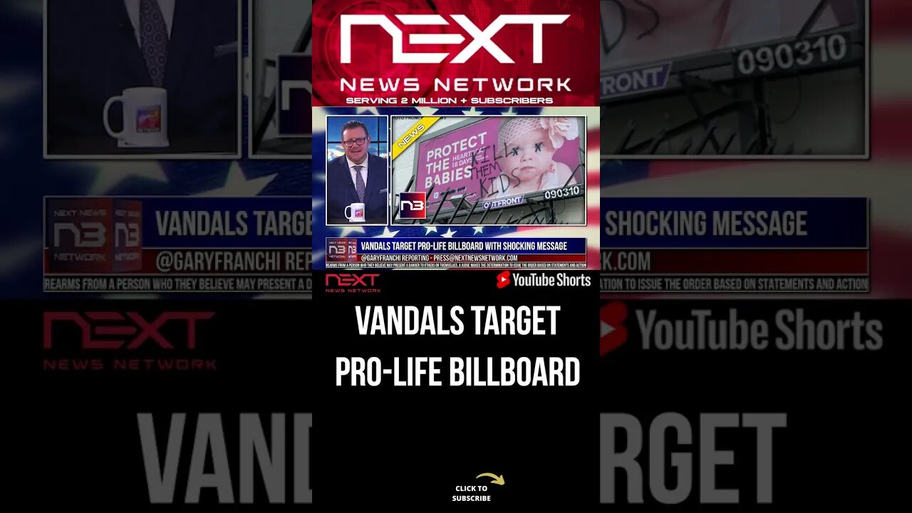 Vandals target pro-life billboard with shocking message #shorts