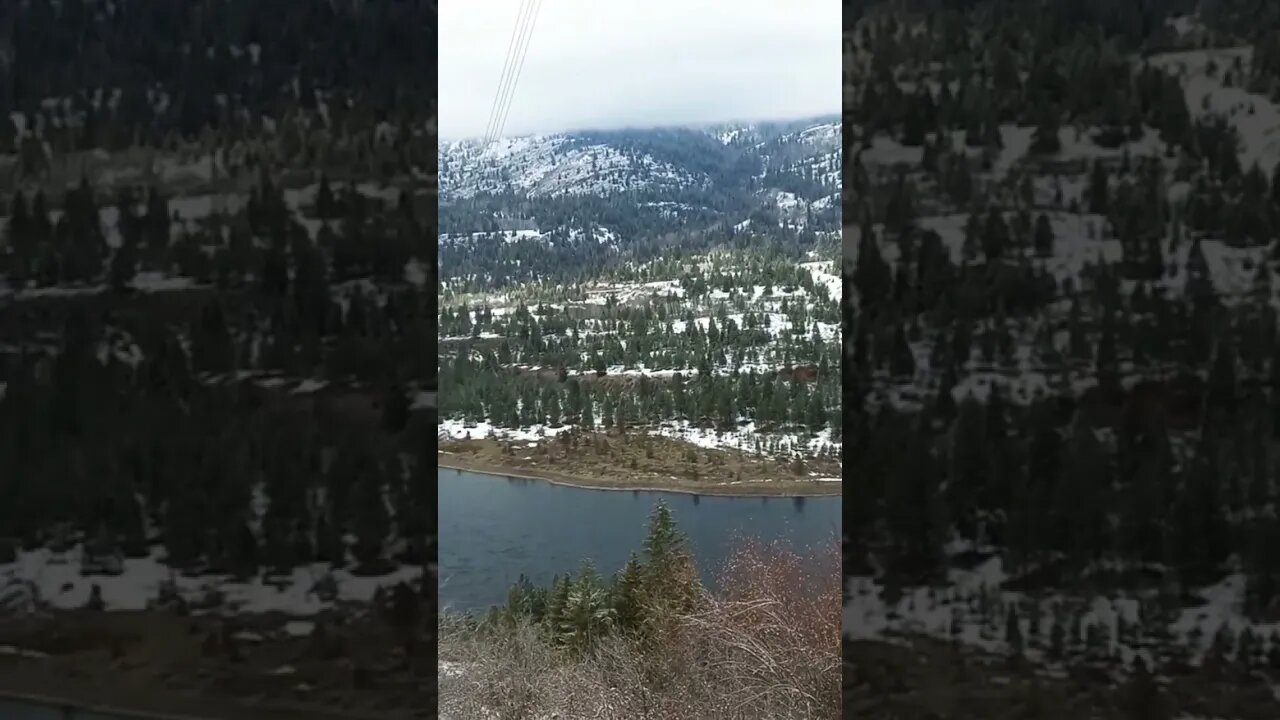 The Columbia River going through Trail,BC #shorts
