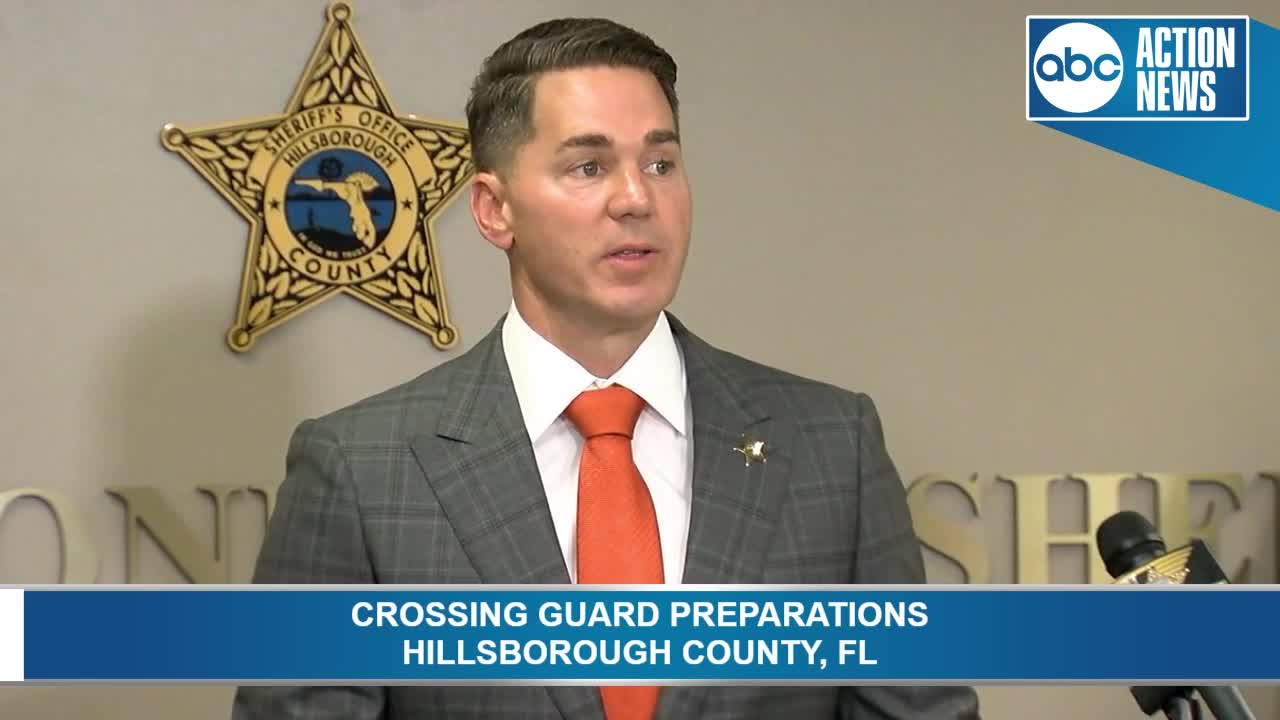 Crossing guards ready for first day of 2019-2020 school year in Hillsborough County | Press Conference