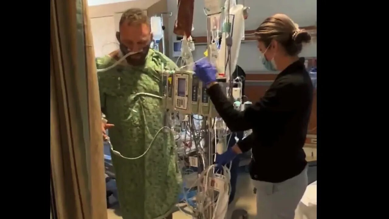 Chris Leben walks again after being critical with covid 🙏