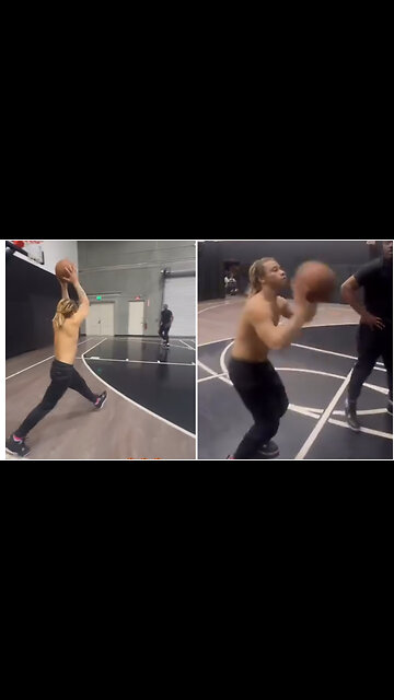 Trippie Redd practicing with Lethal Shooter to be the next Steph Curry