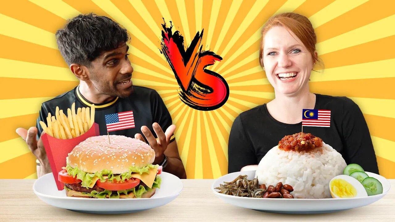 Malaysian vs American FOOD CHALLENGE