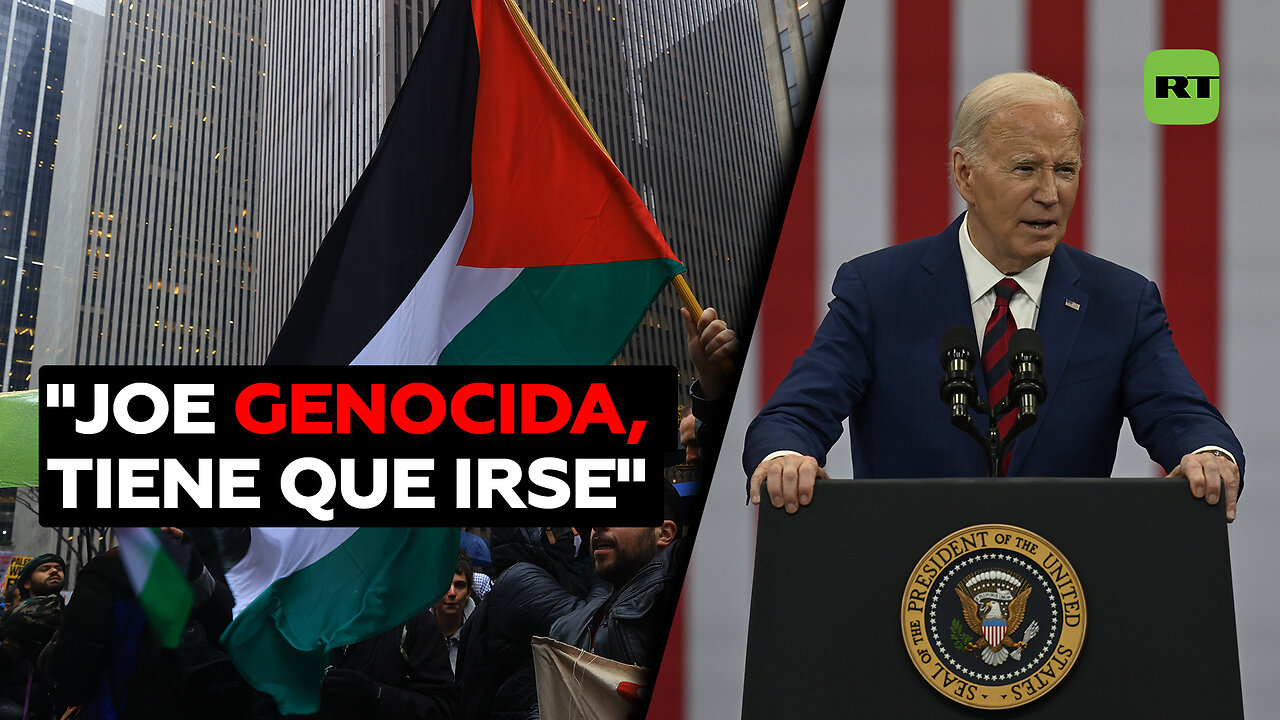 “Joe genocida, tiene que irse”: Protesta propalestina empaña un evento de campaña de Biden