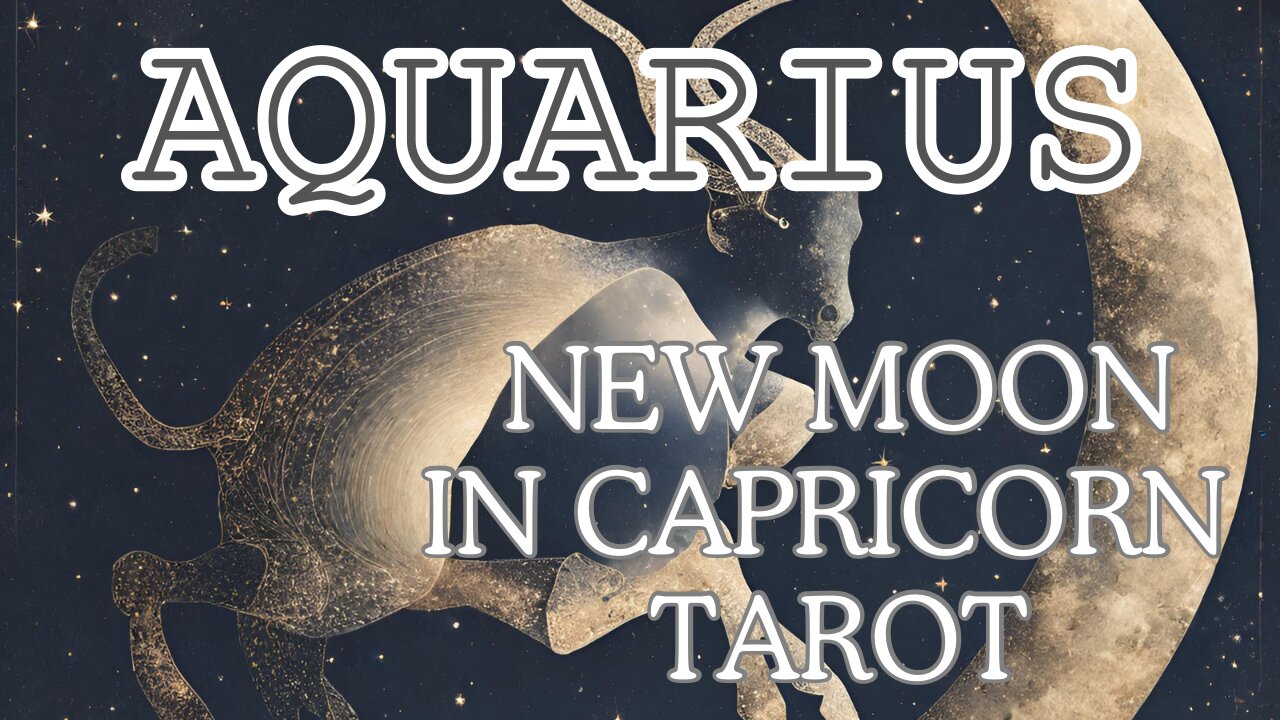 Aquarius ♒️- Accepting your new mission! New Moon 🌚 in Capricorn #aquarius #tarot