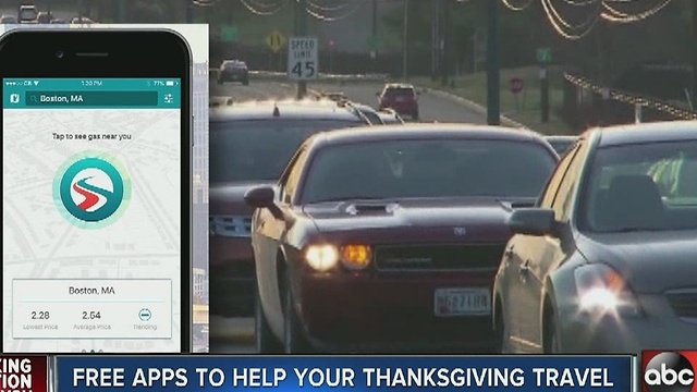 Free apps to help your Thanksgiving travel