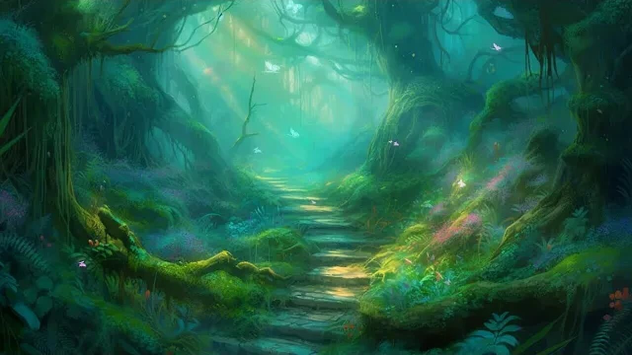 Magical Fantasy Music with Forest Sounds | Fairy Path