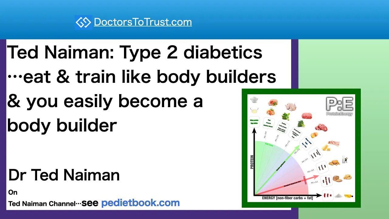 Ted Naiman: Type 2 diabetics...eat & train like body builders & you easily become a body builder