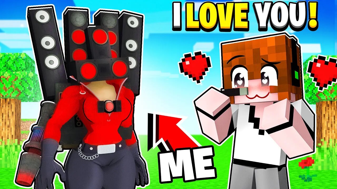 Trolling With SPEAKER WOMAN in Minecraft!