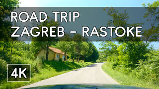 Road Trip: Zagreb to Rastoke / Slunj, Croatia - 4K UHD Virtual Travel