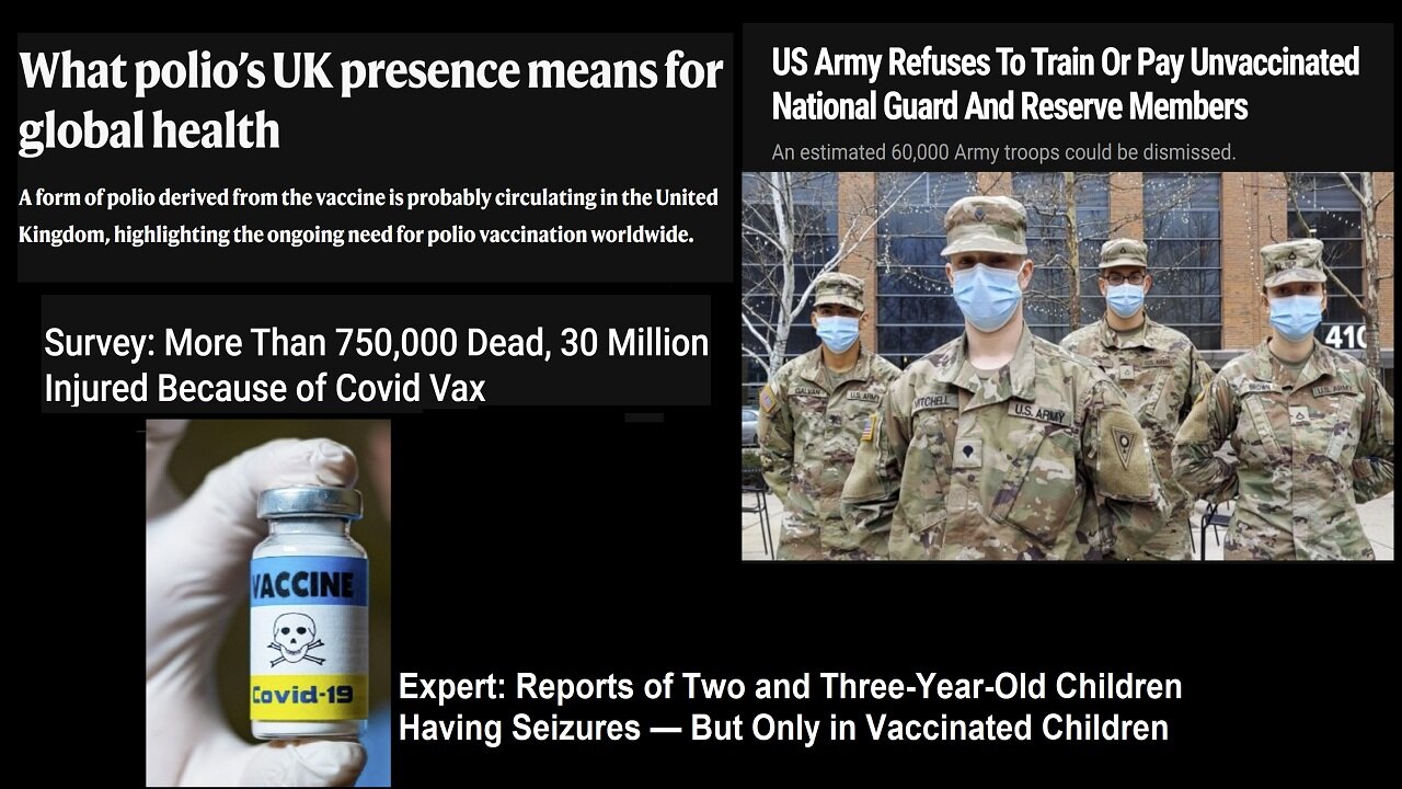 Polio Derived From The Vaccine Found In UK Sewage, But They Want You To Get The Vax??