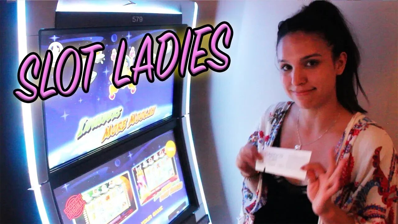 Invaders from the Planet Moolah BONUS WIN with Kaitlyn! Slot Ladies