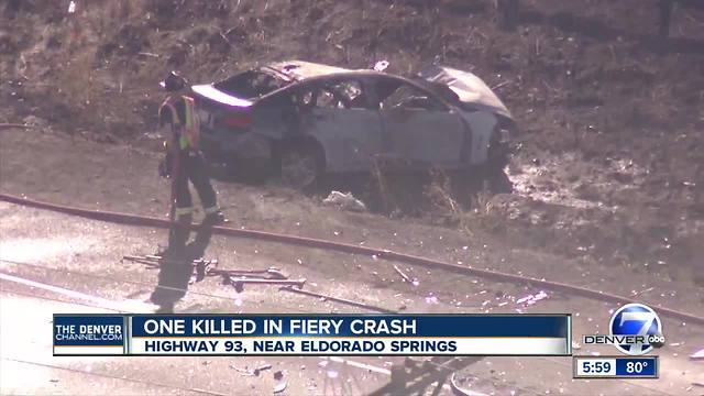 Deadly crash closes Highway 93 south of Eldorado Springs