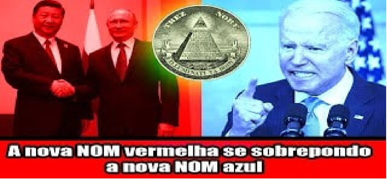 A nova NOM vermelha se sobrepondo a nova NOM azul