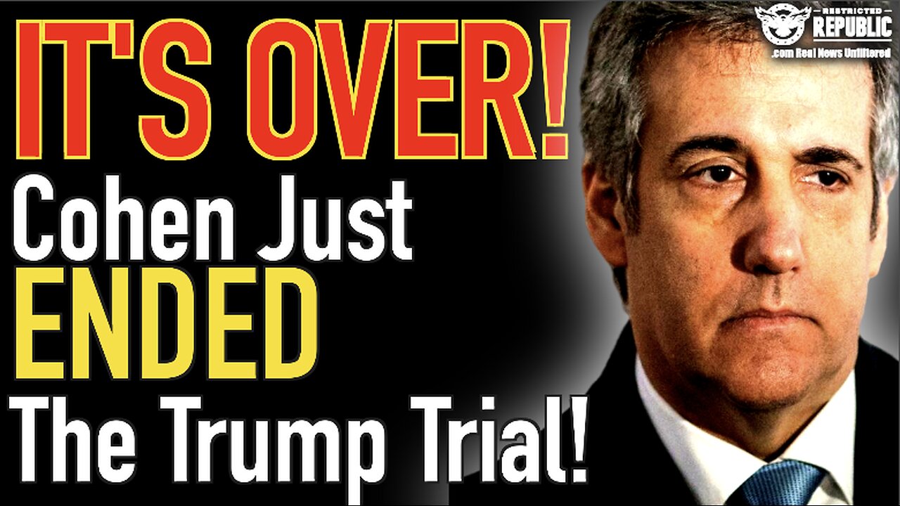 It’s OVER! Michael Cohen Just Launched a Bombshell That ENDS The Trump Trial!