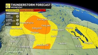 Weather ingredients combine for stormy day across the Prairies