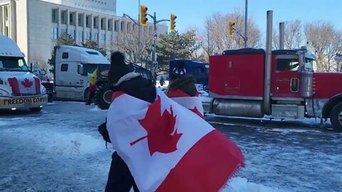 Ottawa Freedom Protest Canada sights and sounds