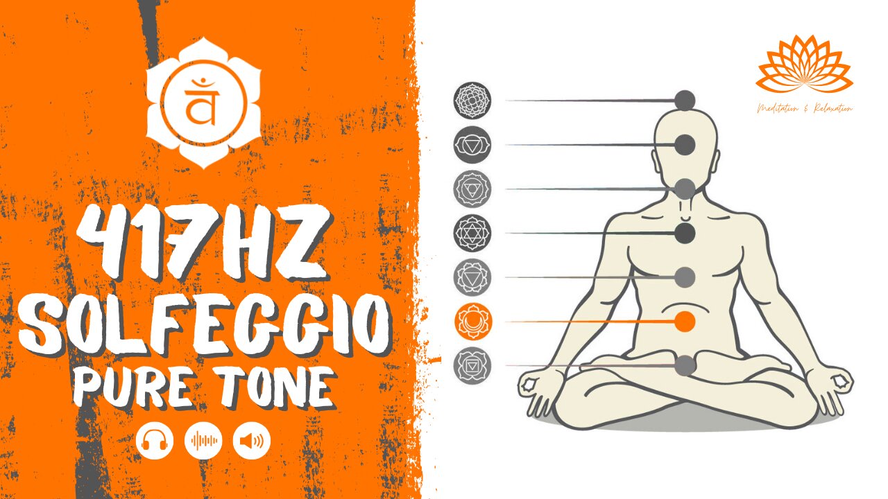 🟠 Solfeggio 417Hz – Chakra 2 Pure Tone 🧡🟧🎧 Undoing Situations and Facilitating Change