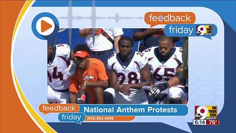 Feedback Friday: National anthem protests