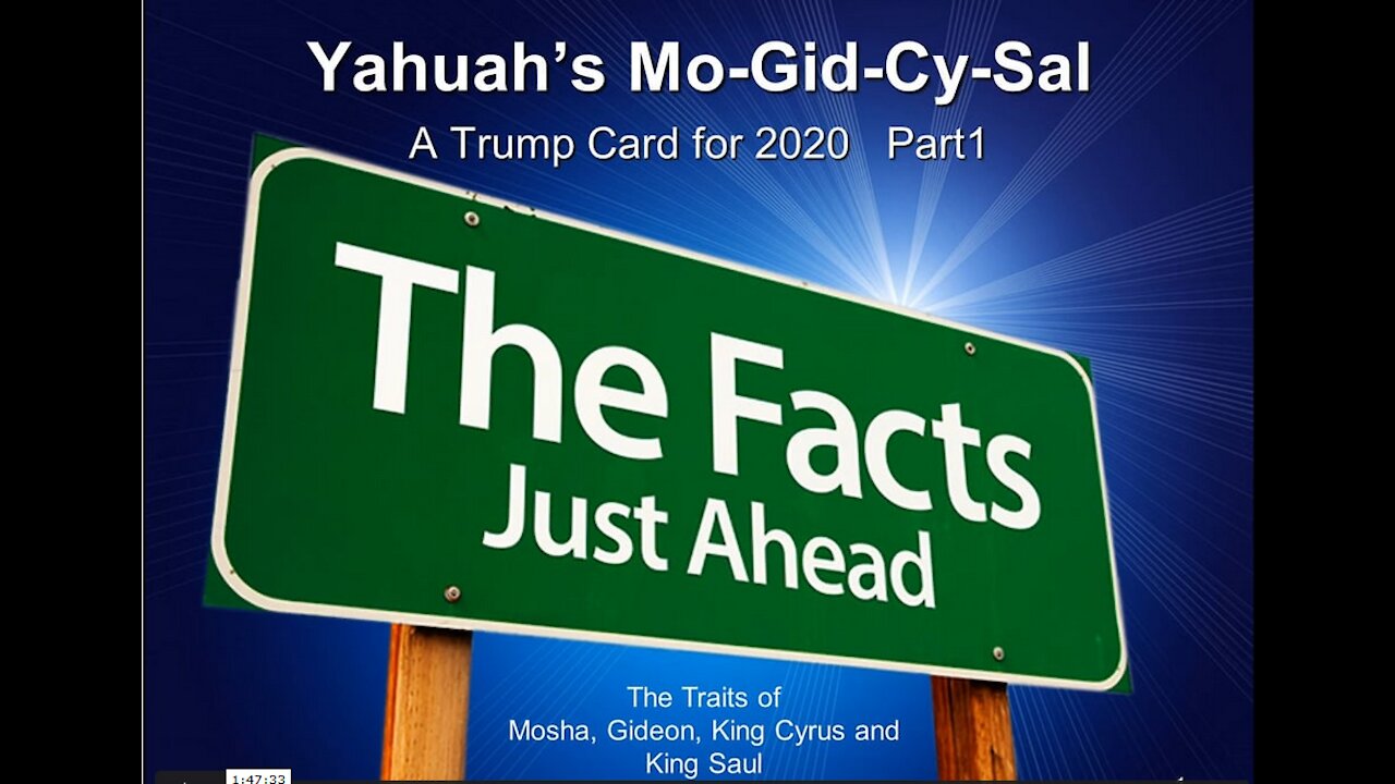 Yahuah's Mo-Gid-Cy-Sal A Trump Card for 2020 - Part 1