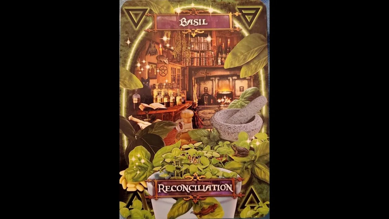#4 Witches' Kitchen Oracle Cards Basil