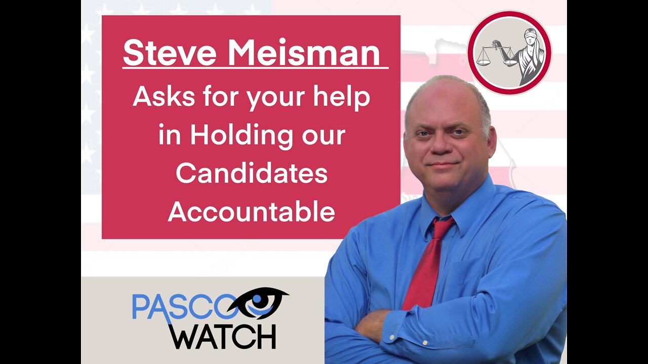 Pasco Watch Steve Meisman Donation Video with Link 092622