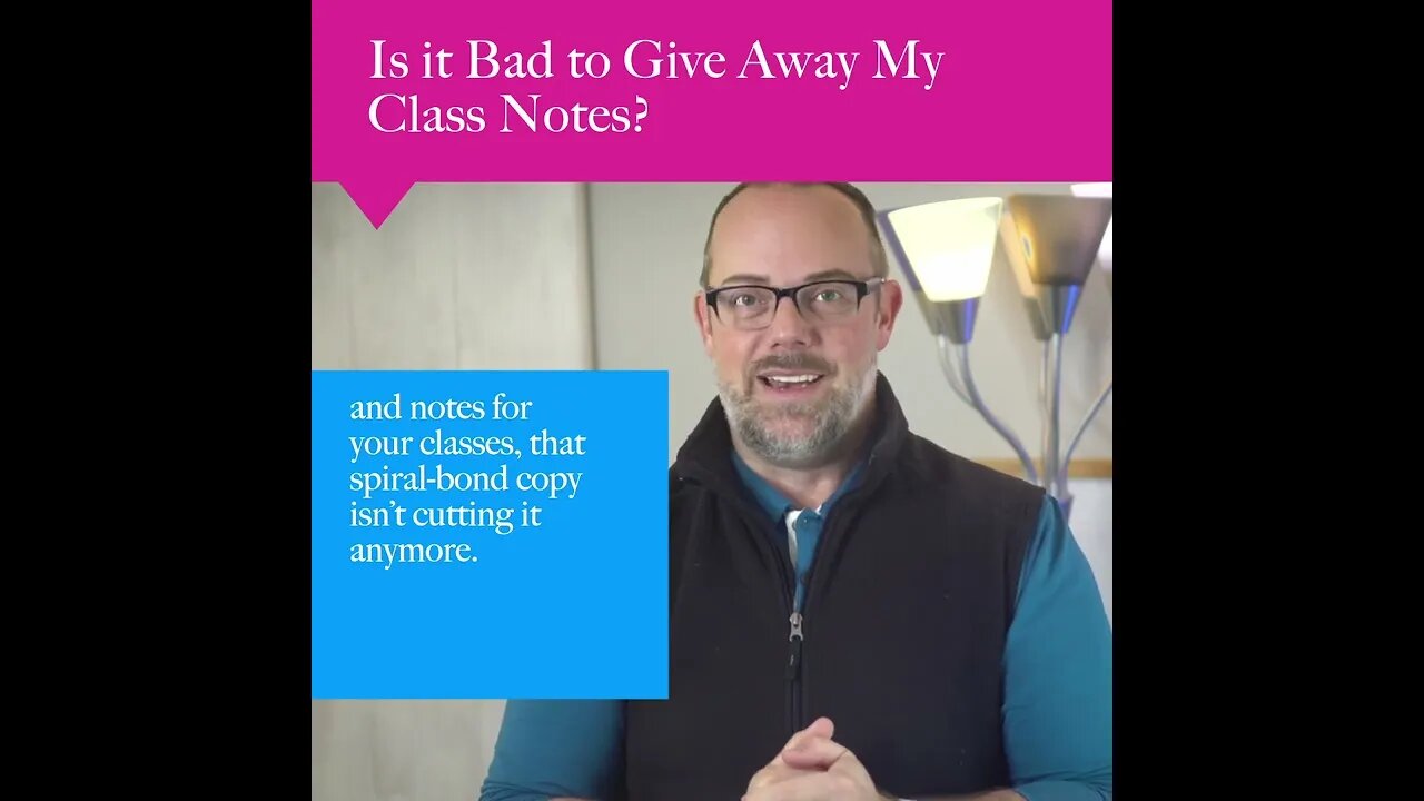 Is it Bad to give away my class notes?