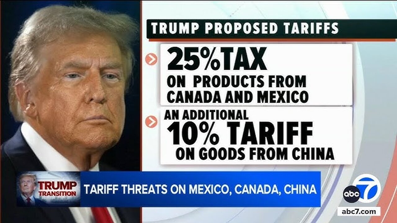 BREAKING: Trump pledges 25% tariffs on Canada, Mexico