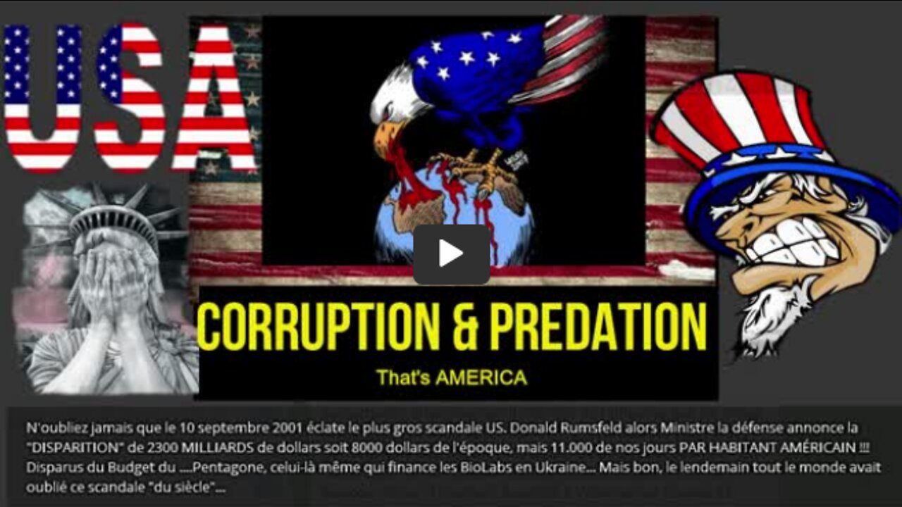 USA The land of corruption and total perversion