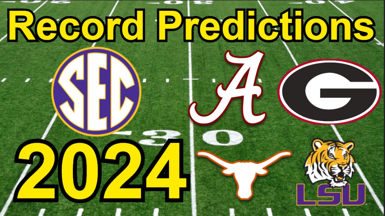 SEC Football 2024 Record Predictions/Who will win the SEC in 2024? #cfb