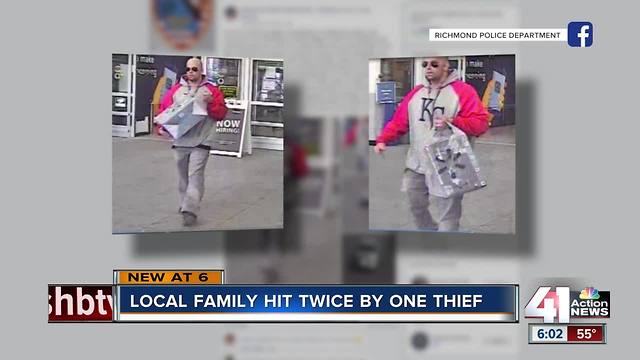 Thief steals car then hits same family's home