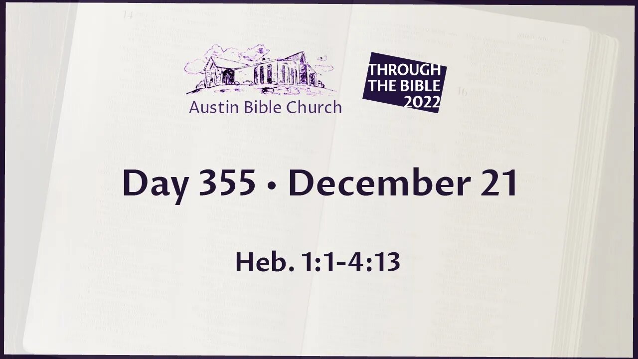 Through the Bible 2022 (Day 355)