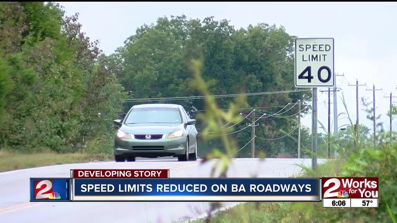 Speed limits reduced on BA roadways